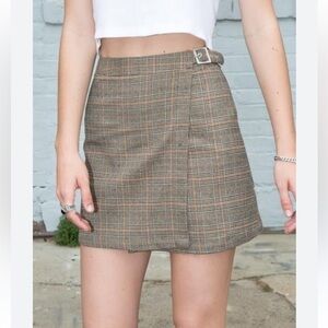 Brandy Melville/John Galt Lightweight Plaid Mini Skirt